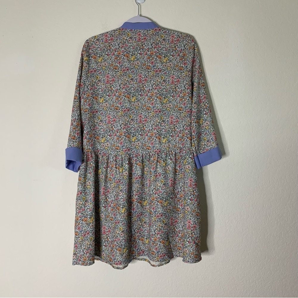 Tuckernuck Womens petite poppy floral Royal shirt dress S - Picture 9 of 9
